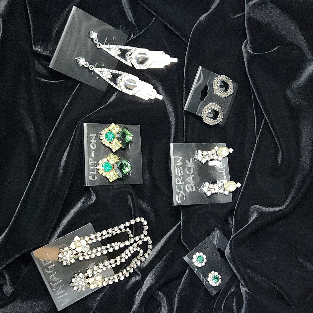 Vintage Earrings Collection Great Gatsby Vibes